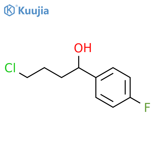 4-chloro-1-(4-fluorophenyl)butan-1-ol structure