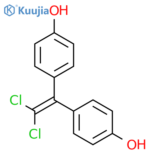 4-[2,2-dichloro-1-(4-hydroxyphenyl)ethenyl]phenol structure