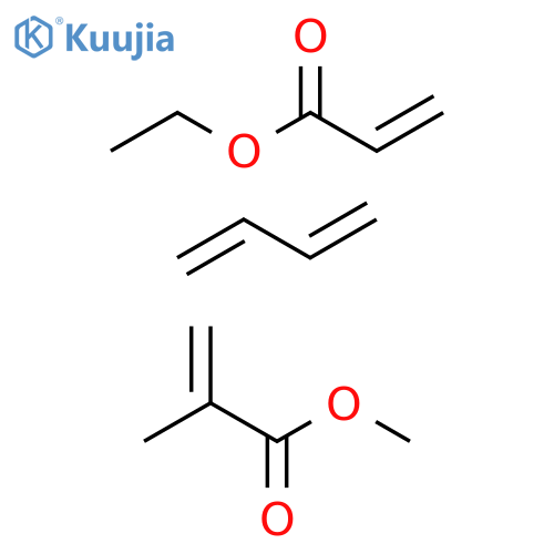 2-Propenoic acid, 2-methyl-, methyl ester, polymer with 1,3-butadiene and ethyl 2-propenoate structure