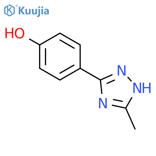 Phenol, 4-(5-methyl-1H-1,2,4-triazol-3-yl)- structure