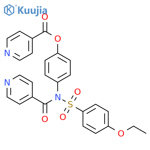 4-N-(4-ethoxybenzenesulfonyl)pyridine-4-amidophenyl pyridine-4-carboxylate structure