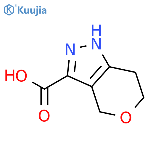 1H,4H,6H,7H-pyrano[4,3-c]pyrazole-3-carboxylic acid structure