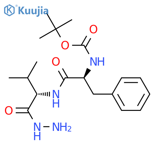 L-Valine, N-[N-[(1,1-dimethylethoxy)carbonyl]-L-phenylalanyl]-, hydrazide structure