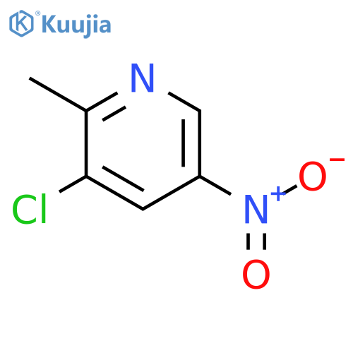 3-Chloro-2-methyl-5-nitropyridine structure