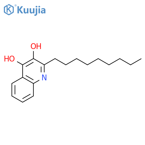 2-Alkyl-3,4-dihydroxyquinolines; 3,4-Dihydroxy-2-nonylquinoline structure