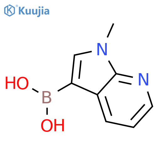 1-methyl-1H-pyrrolo[2,3-b]pyridine-3-boronic acid structure