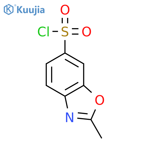 2-Methyl-1,3-benzoxazole-6-sulfonyl Chloride structure