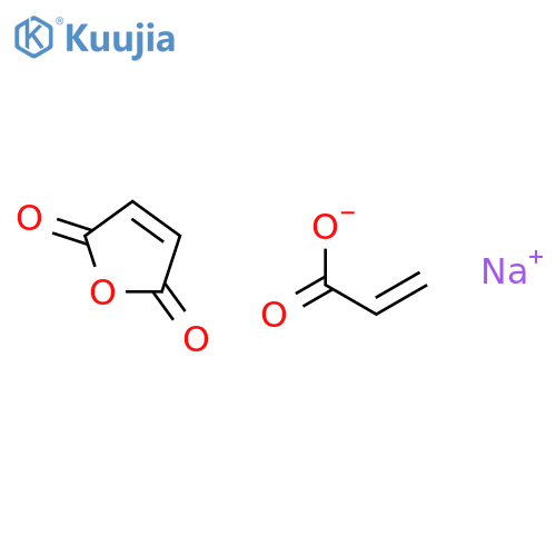 sodium; furan-2,5-dione; prop-2-enoate structure