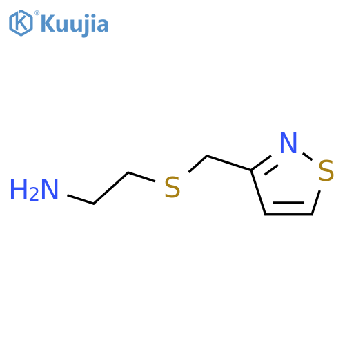Ethanamine, 2-[(3-isothiazolylmethyl)thio]- structure