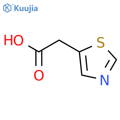2-thiazol-5-ylacetic acid structure