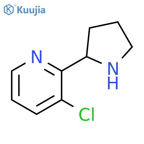 3-chloro-2-pyrrolidin-2-yl-pyridine structure