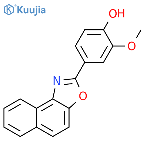 Phenol, 2-methoxy-4-naphth[1,2-d]oxazol-2-yl- structure