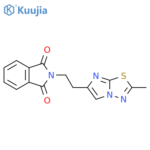 2-[2-(2-Methylimidazo[2,1-b][1,3,4]thiadiazol-6-yl)ethyl]-1H-isoindole-1,3(2H)-dione structure