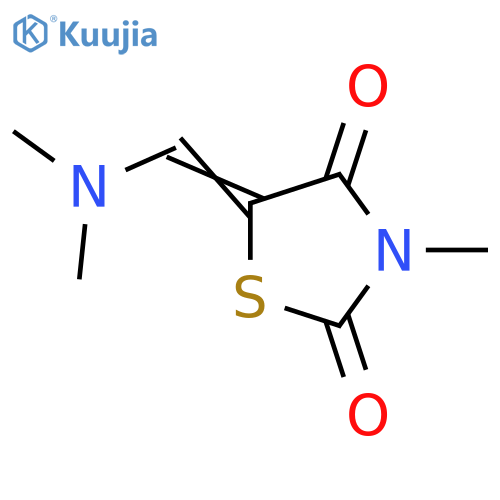 5-[(Z)-(DIMETHYLAMINO)METHYLIDENE]-3-METHYL-1,3-THIAZOLANE-2,4-DIONE structure