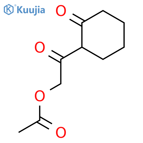 Cyclohexanone, 2-[(acetyloxy)acetyl]- structure