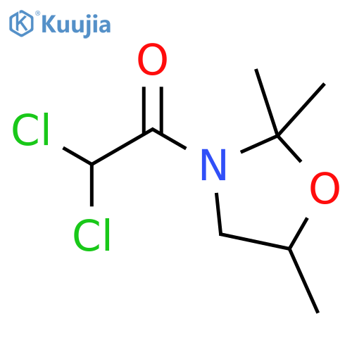 3-(Dichloroacetyl)-2,2,5-trimethyloxazolidine structure