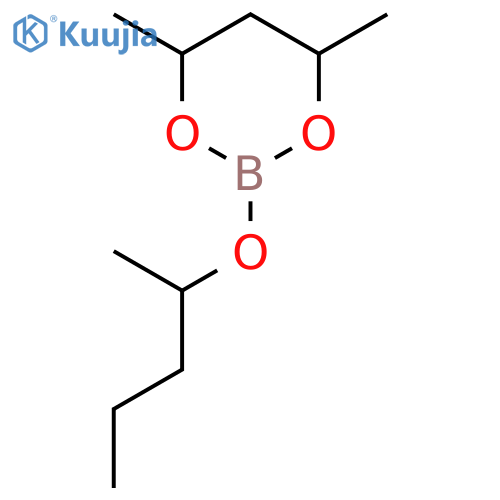 1,3,2-Dioxaborinane, 4,6-dimethyl-2-(1-methylbutoxy)- structure