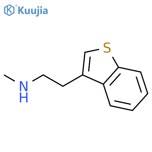 2-(1-benzothiophen-3-yl)ethyl(methyl)amine structure