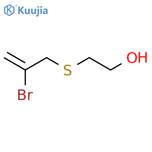 Ethanol,2-[(2-bromo-2-propen-1-yl)thio]- structure