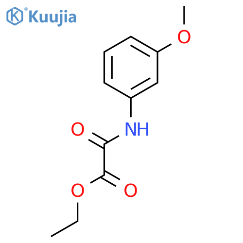 ethyl (3-methoxyphenyl)carbamoylformate structure