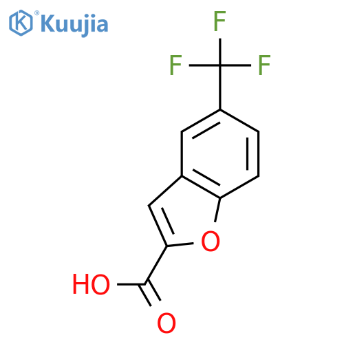 2-BENZOFURANCARBOXYLIC ACID, 5-(TRIFLUOROMETHYL)- structure