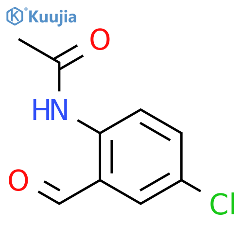 Acetamide, N-(4-chloro-2-formylphenyl)- structure