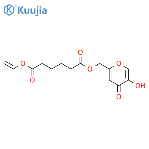 HEXANEDIOIC ACID, ETHENYL (5-HYDROXY-4-OXO-4H-PYRAN-2-YL)METHYL ESTER structure