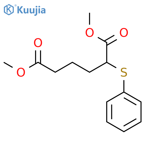 Dimethyl 2-phenylsulfanylhexanedioate structure