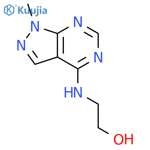 Ethanol,2-[(1-methyl-1H-pyrazolo[3,4-d]pyrimidin-4-yl)amino]- structure
