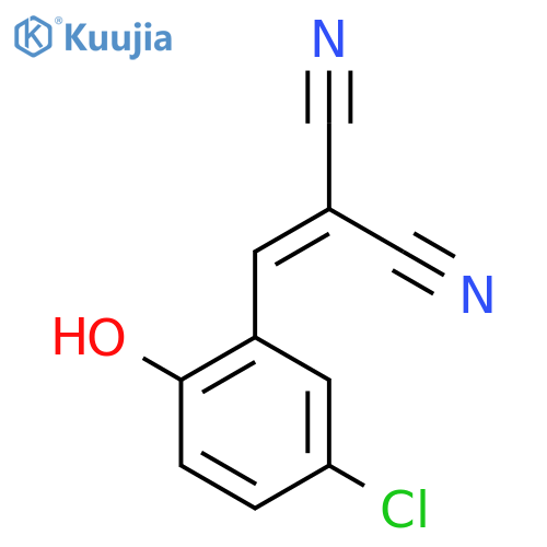 (5-chloro-2-hydroxybenzylidene)propanedinitrile structure