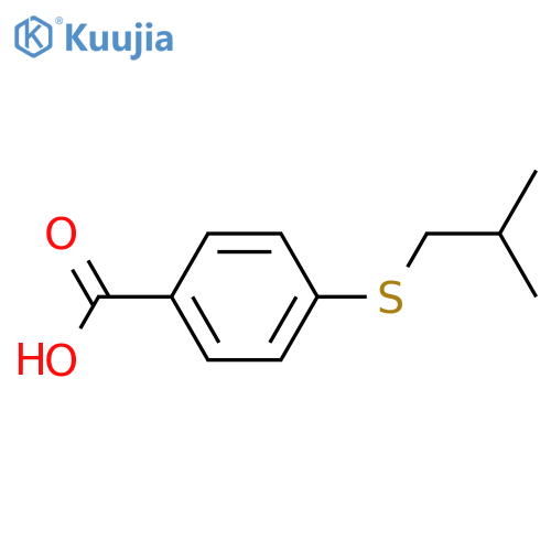 4-(isobutylthio)benzoic acid structure