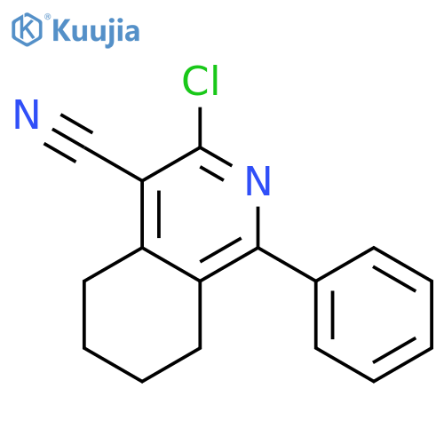 4-Isoquinolinecarbonitrile, 3-chloro-5,6,7,8-tetrahydro-1-phenyl- structure