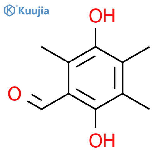 2,5-dihydroxy-3,4,6-trimethylbenzaldehyde structure