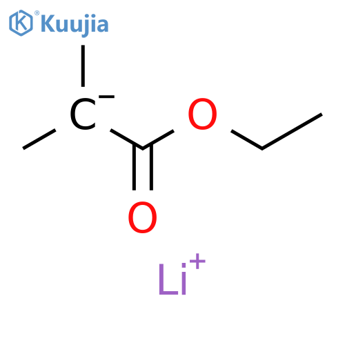 Propanoic acid, 2-methyl-, ethyl ester, ion(1-), lithium structure