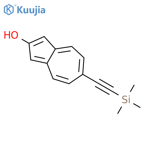 2-Azulenol, 6-[(trimethylsilyl)ethynyl]- structure