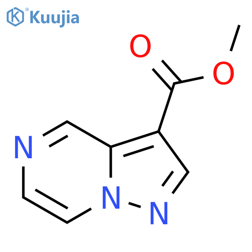 Pyrazolo[1,5-a]pyrazine-3-carboxylic acid methyl ester structure