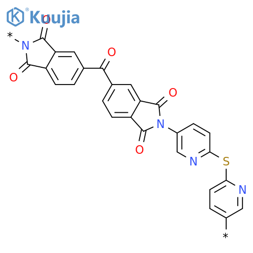 POLY[(1,3-DIHYDRO-1,3-DIOXO-2H-ISOINDOLE-2,5-DIYL)CARBONYL(1,3-DIHYDRO-1,3-DIOXO-2H-ISOINDOLE-5,2-DIYL)-5,2-PYRIDINEDIYLTHIO-2,5-PYRIDINEDIYL] structure