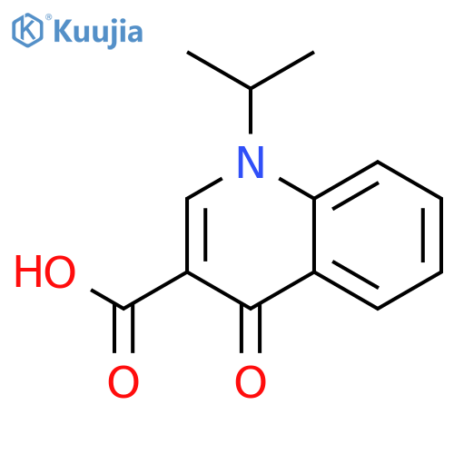 1-Isopropyl-4-oxo-1,4-dihydroquinoline-3-carboxylic acid structure