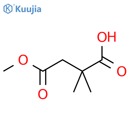 4-Methoxy-2,2-dimethyl-4-oxobutanoic acid structure