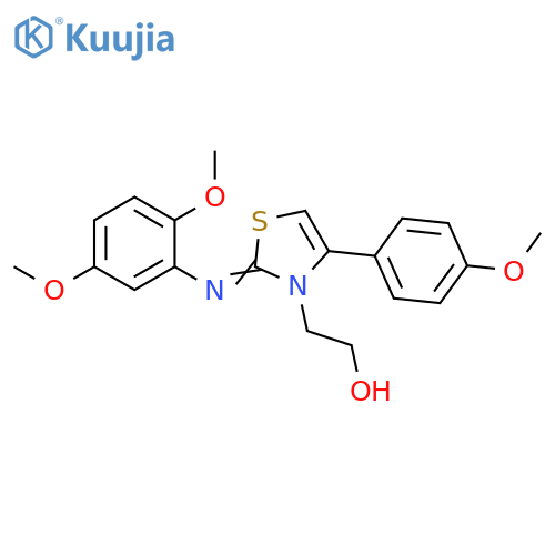 2-(2Z)-2-(2,5-dimethoxyphenyl)imino-4-(4-methoxyphenyl)-2,3-dihydro-1,3-thiazol-3-ylethan-1-ol structure