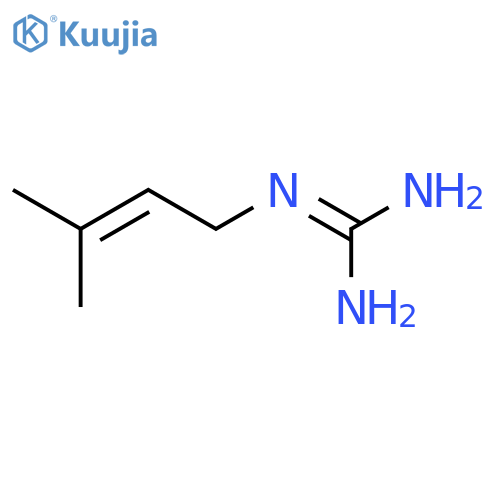 N-(3-methylbut-2-en-1-yl)guanidine structure