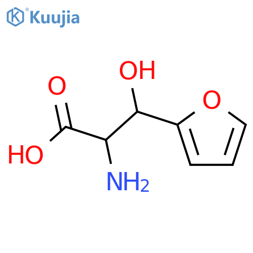 2-amino-3-(furan-2-yl)-3-hydroxypropanoic acid structure