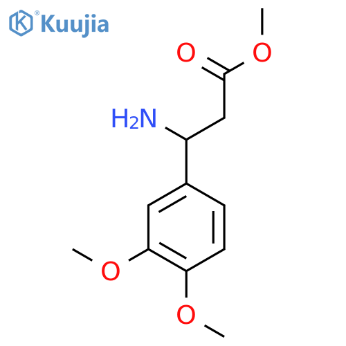 Methyl 3-Amino-3-(3,4-dimethoxyphenyl)propanoate Hydrochloride structure