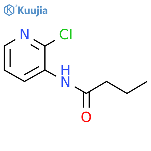 N-(2-chloropyridin-3-yl)butanamide structure