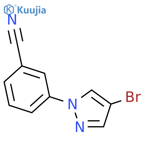 3-(4-Bromo-1H-pyrazol-1-yl)benzonitrile structure