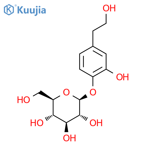 2-Hydroxy-4-(2-hydroxyethyl)phenyl β-D-glucopyranoside structure