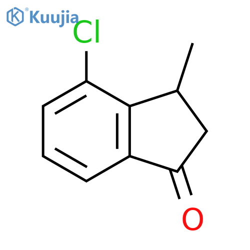 1H-INDEN-1-ONE, 4-CHLORO-2,3-DIHYDRO-3-METHYL- structure