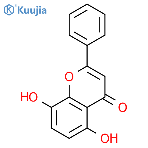 4H-1-Benzopyran-4-one,5,8-dihydroxy-2-phenyl- structure