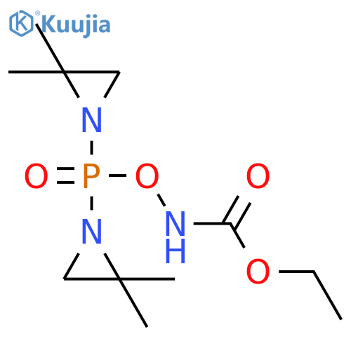 Carbamic acid,[[bis(2,2-dimethyl-1-aziridinyl)phosphinyl]oxy]-, ethyl ester (9CI) structure