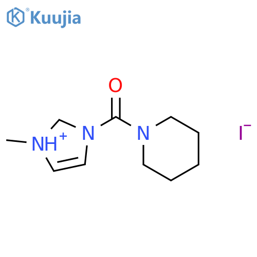 1H-Imidazolium, 1-methyl-3-(1-piperidinylcarbonyl)-, iodide structure